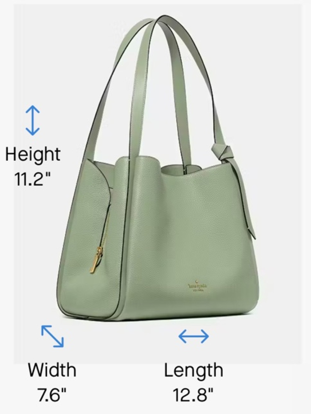 Kate Spade Knott Large Shoulder Bag - Periwinkle Blue - Like New! See Video! - Picture 12 of 12